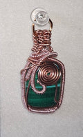 Copper and Malachite pendant