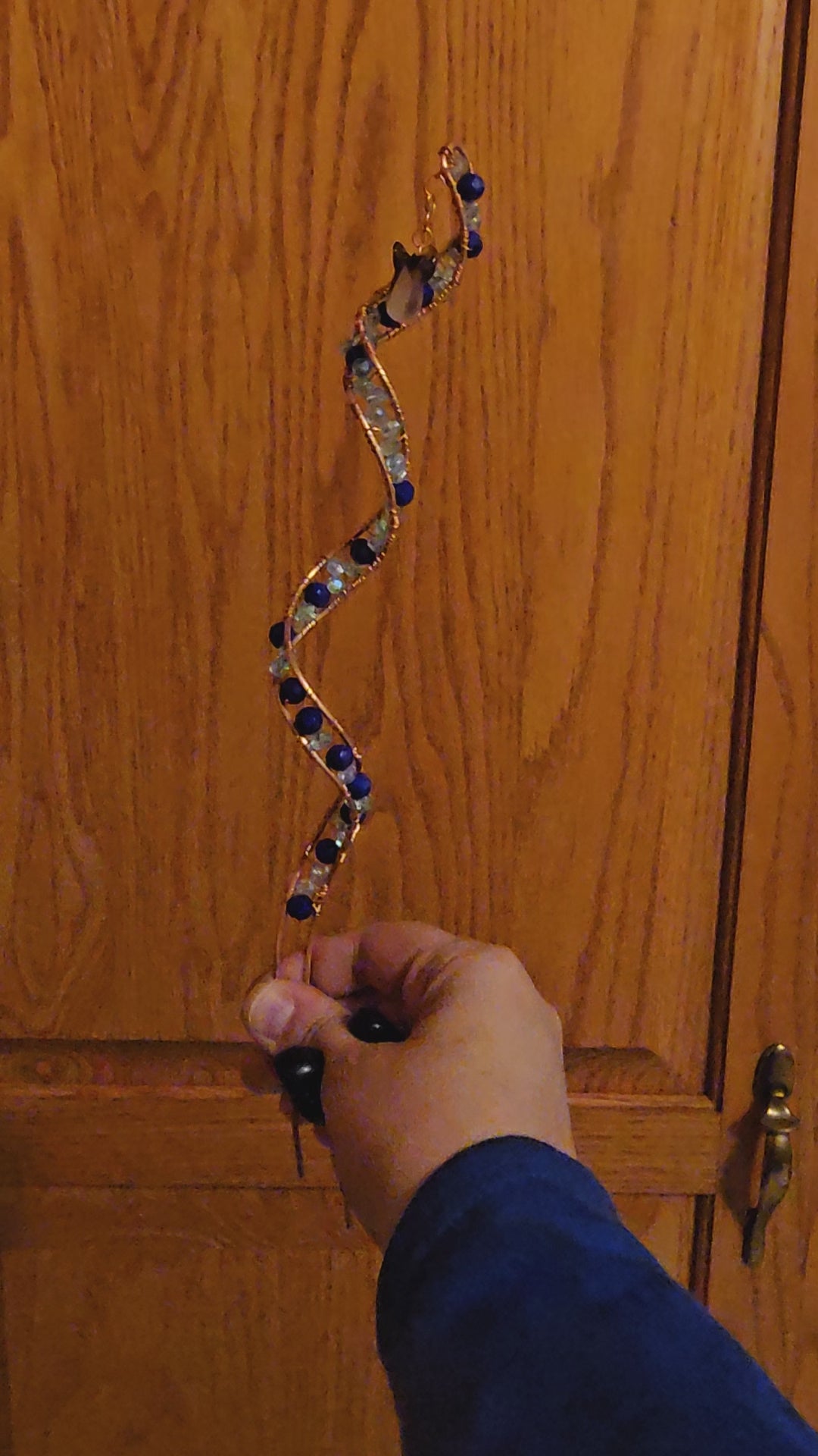 Blue DNA plant stake