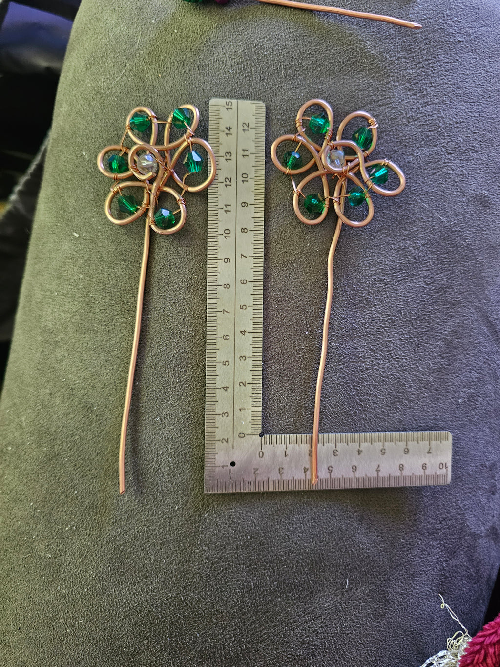 Green Hairpins (2)