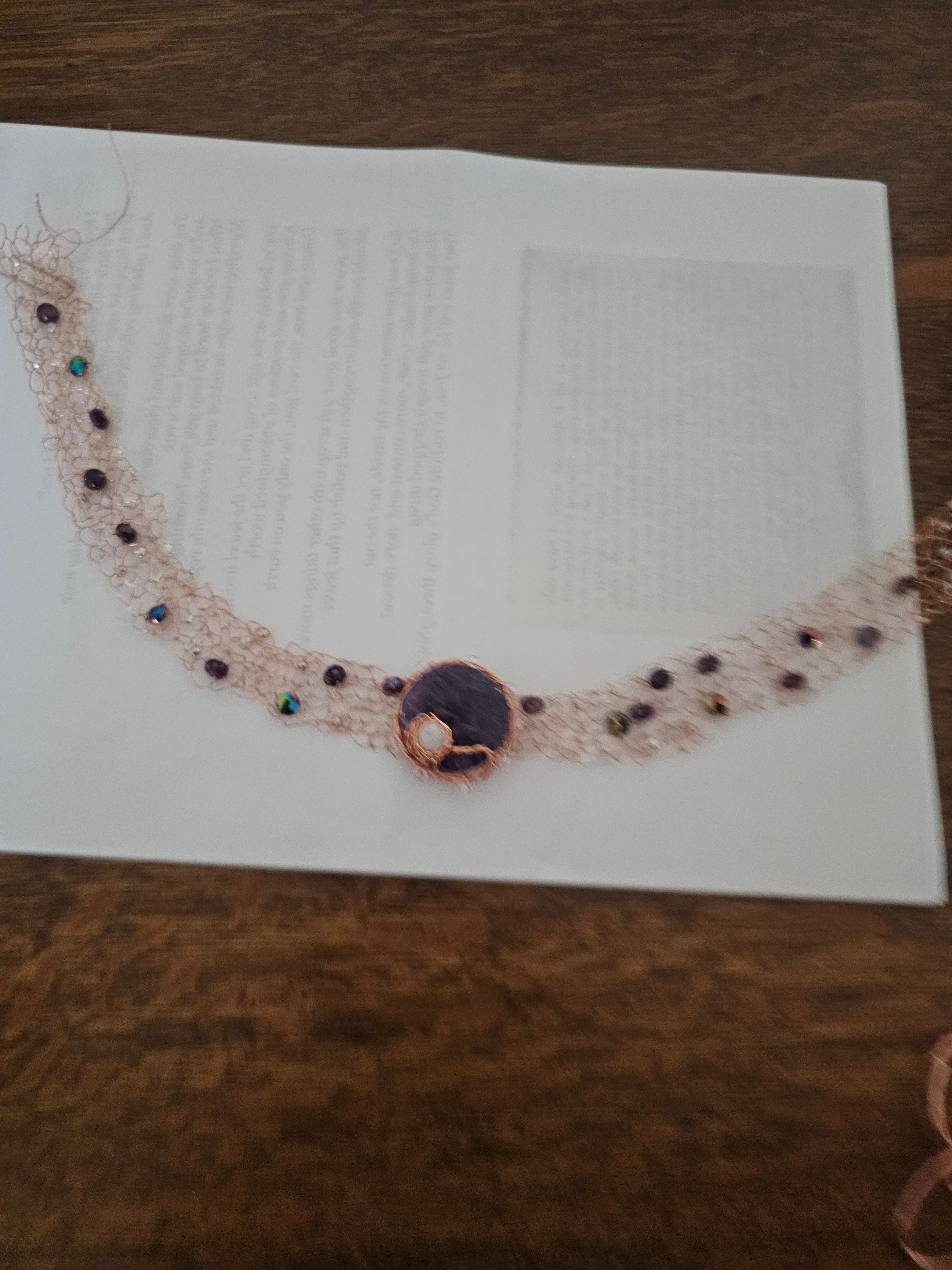 Charoite choker