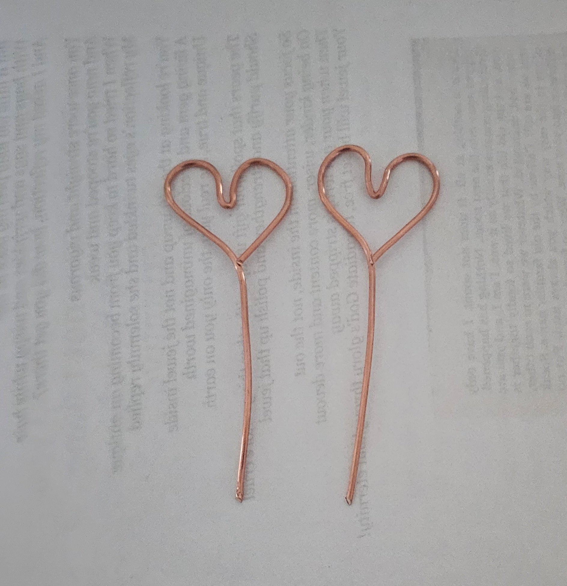 Copper hairpins (2)
