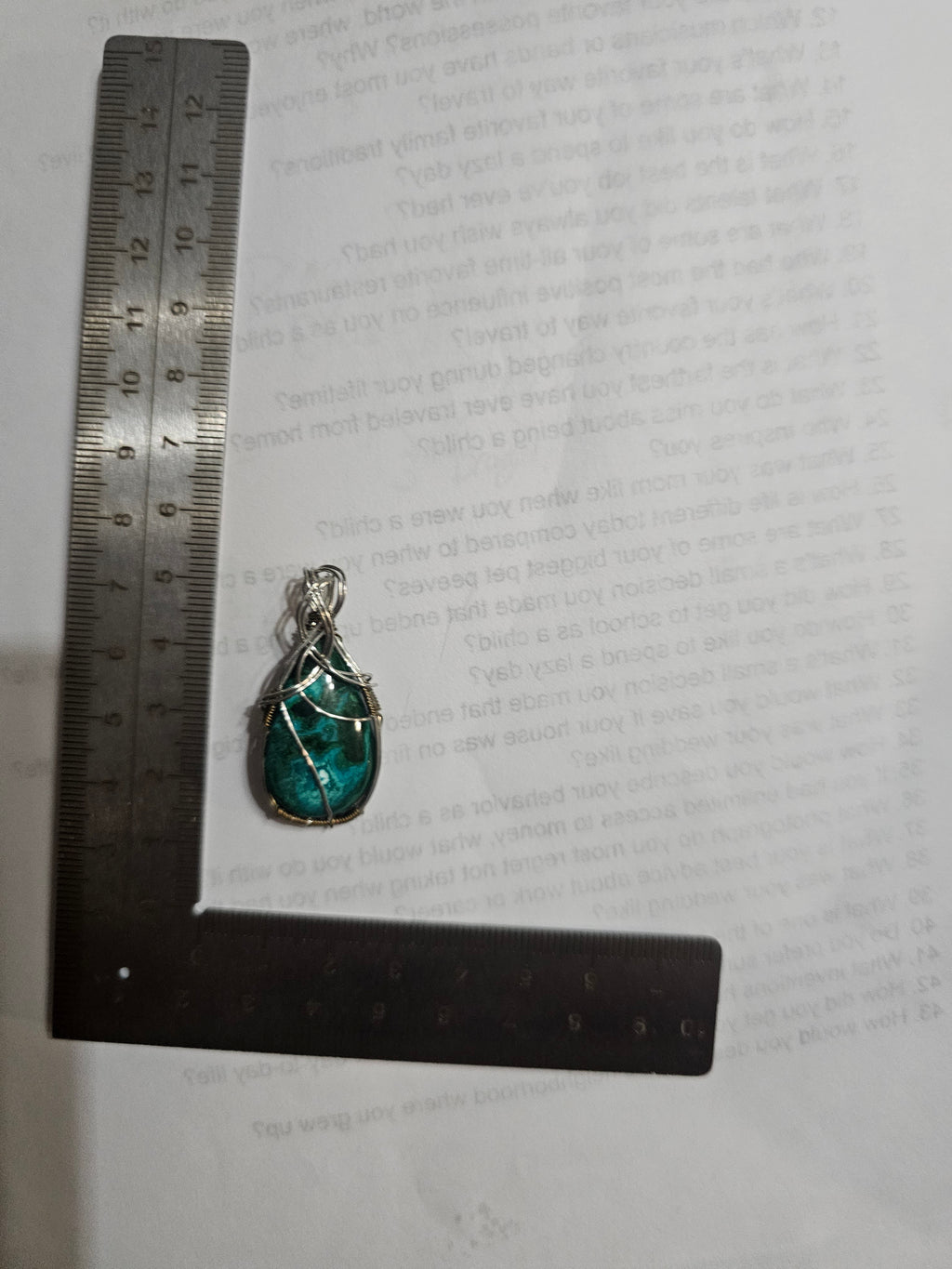 Malachite pendant
