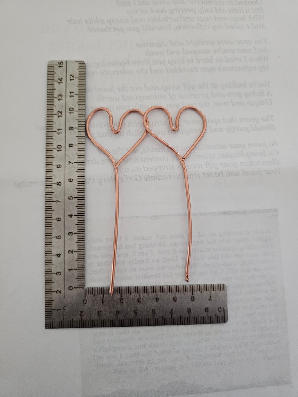 Copper hairpins (2)