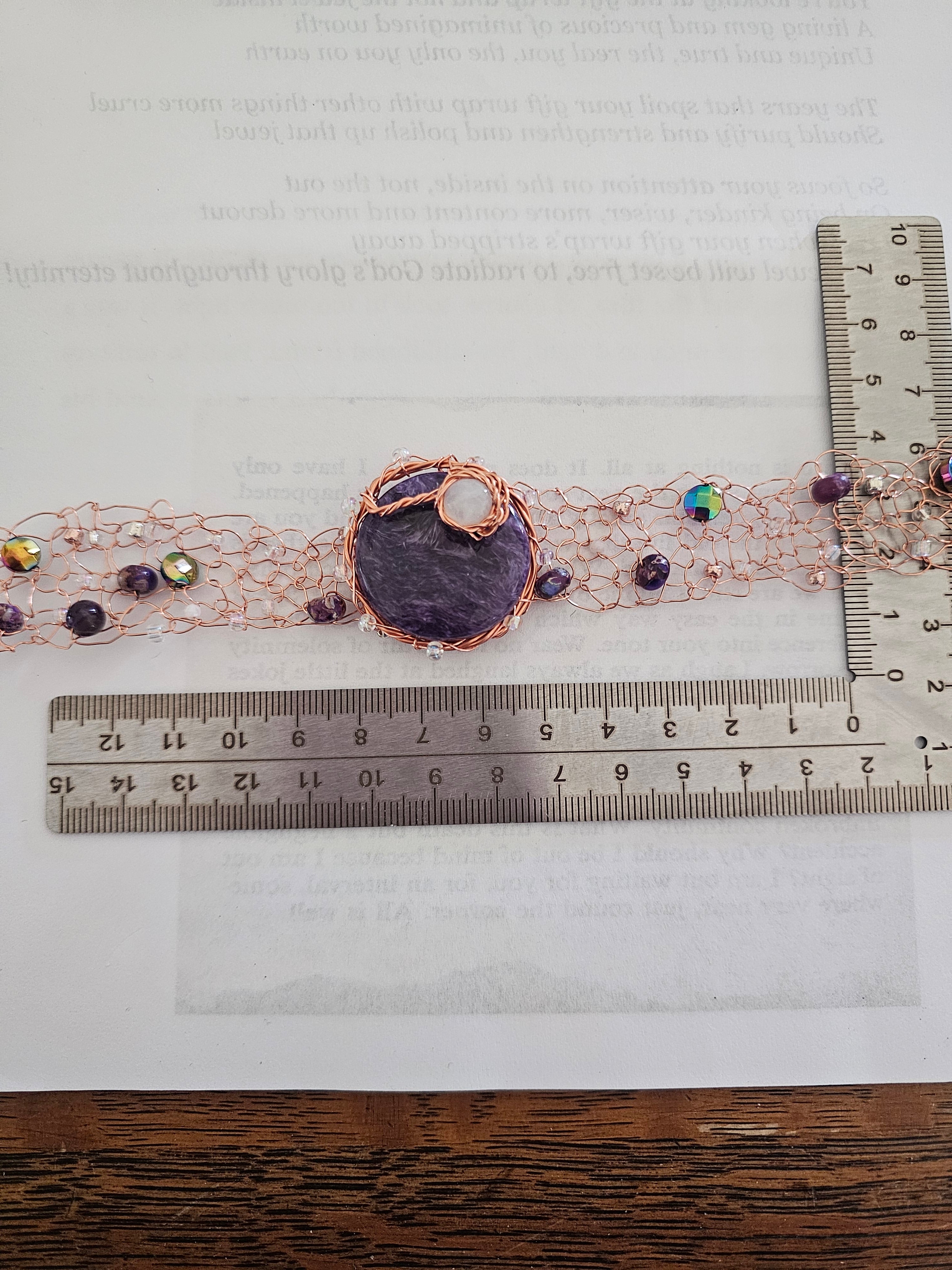 Charoite choker