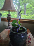 Copper and Glass plant stake