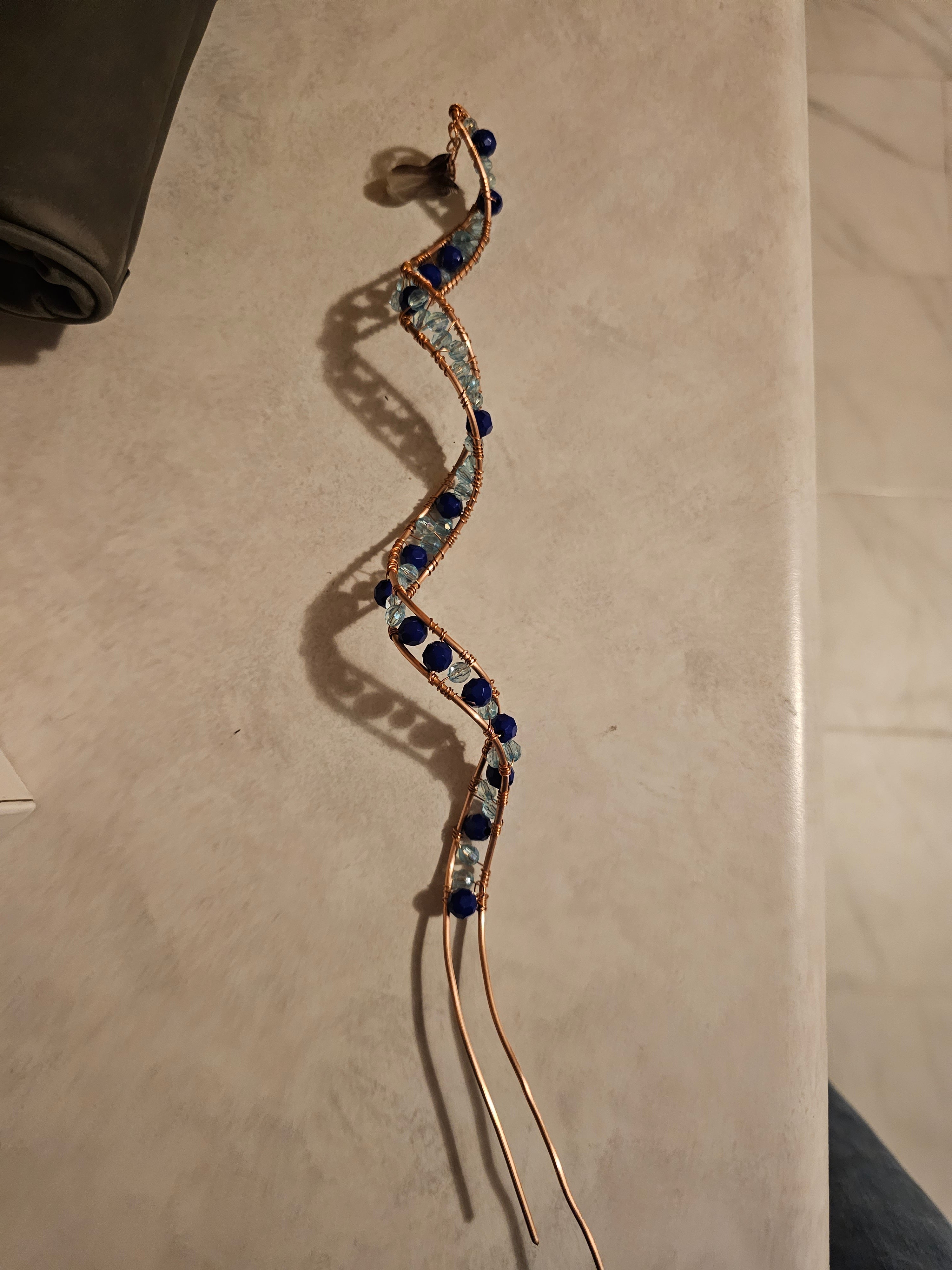 Blue DNA plant stake
