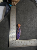 Narrow Charoite wrapped in gold, approx 5.5cm x cm (5.5cm x 1cm) (25)
