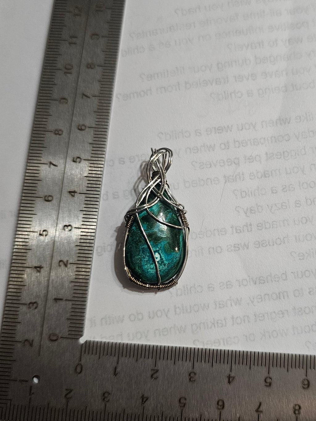 Malachite pendant